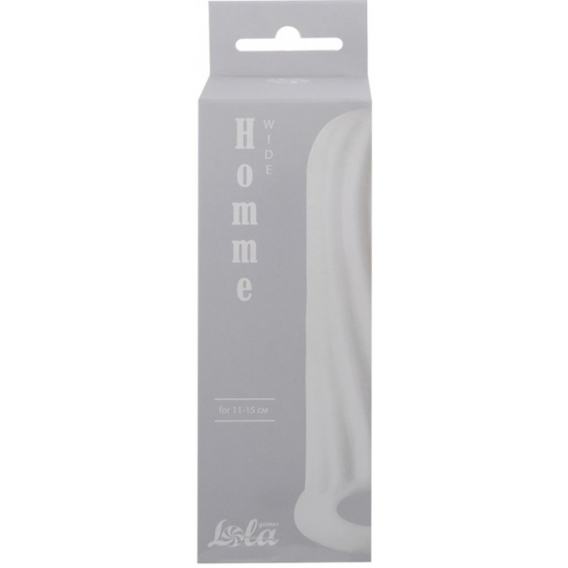 Фаллоудлинитель с кольцом Homme White Wide + 1,5 см Фаллоудлинитель с кольцом Homme White Wide + 1,5 см