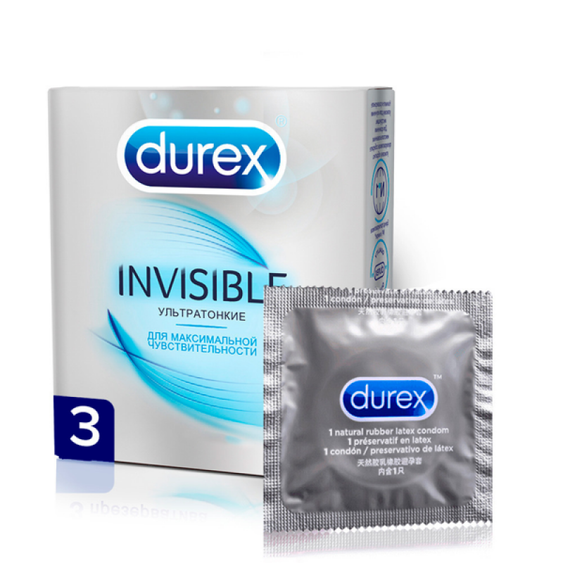 Презервативы Durex №3 Invisible (ультратонкие)